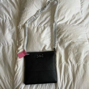 Kate spade NWT black leather cross body